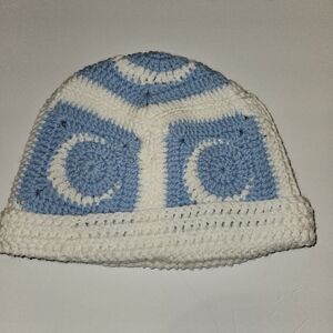 Hand crocheted Crescent moon hat